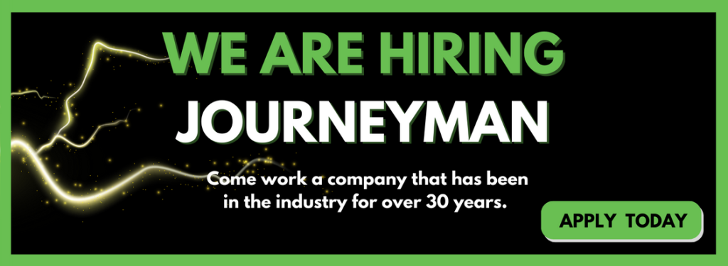 Now Hiring Journeyman Electrician Infographic